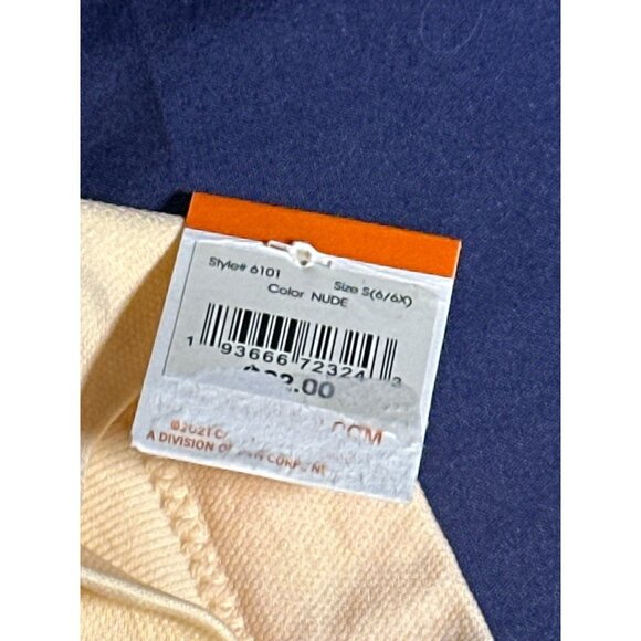 Calvin Klein Big Girls Printed Rushed Seamless Crop Bra - Nude, Size S, NWT - Picture 4 of 4